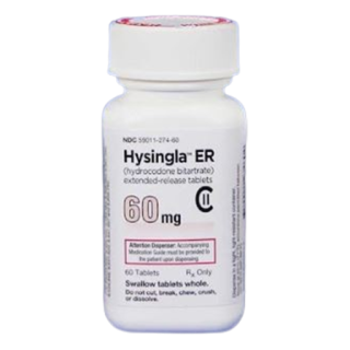 Hysingla ER 60 mg